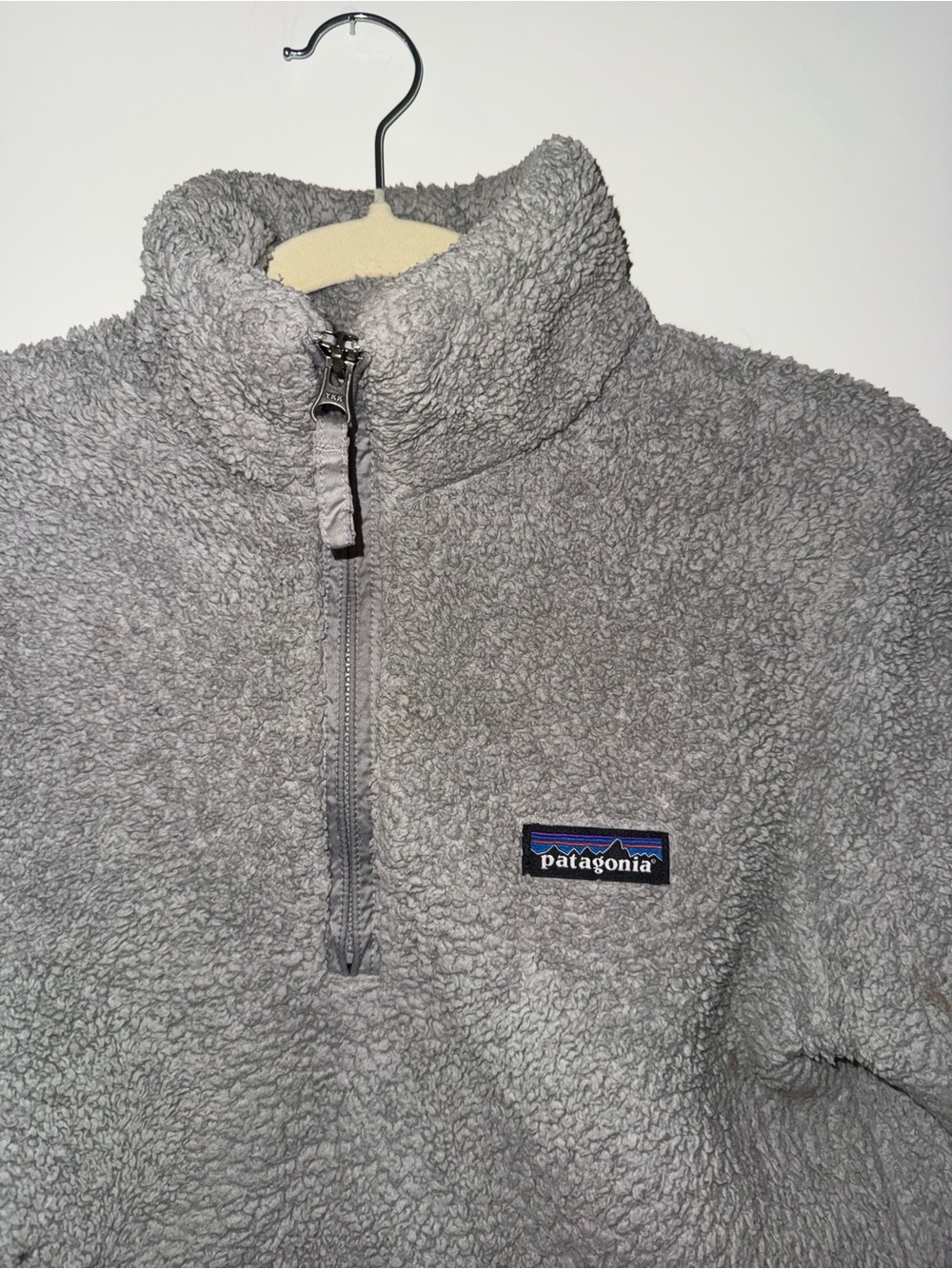 Patagonia Gray Sherpa Quarter-Zip Pullover - Picture 3 of 3